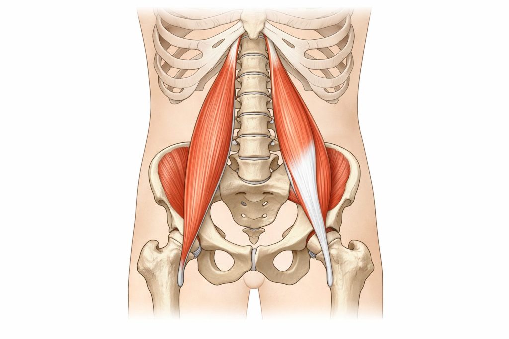 腸腰筋の解剖図